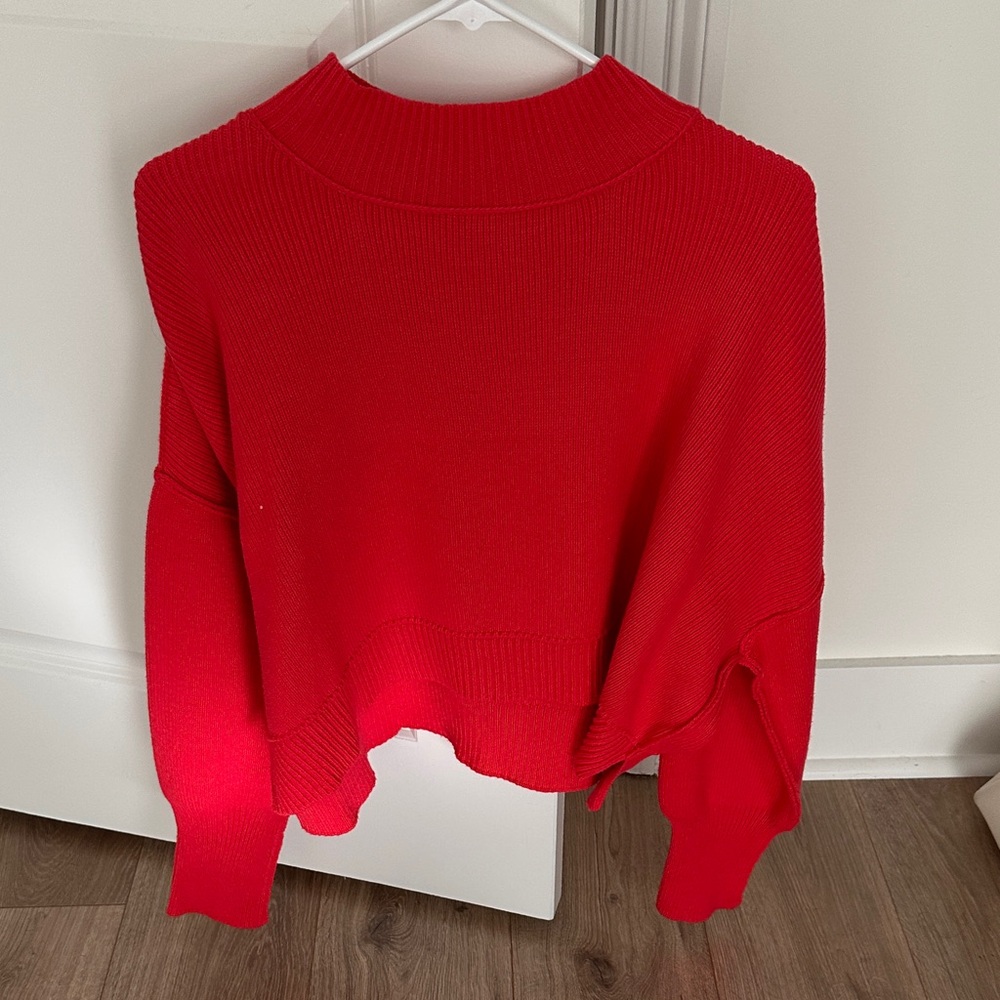 Zenana Outfitters Vibrant Red Turtleneck Sweater